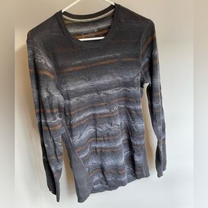 Smartwool Intraknit Merino 200 Pattern Crew - Brown - SMALL
